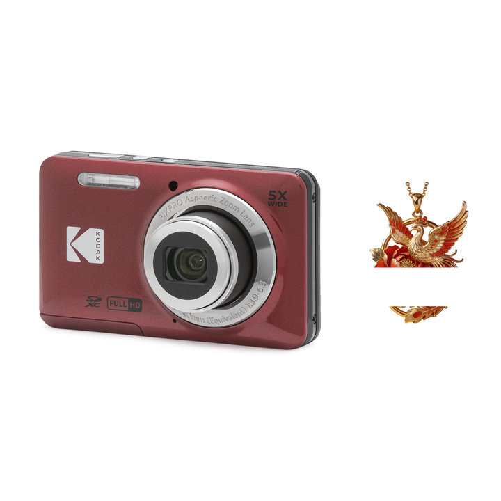 KODAK PIXPRO FZ55 Digital Camera, Red, Camera Charm 330 Bundle - image 1