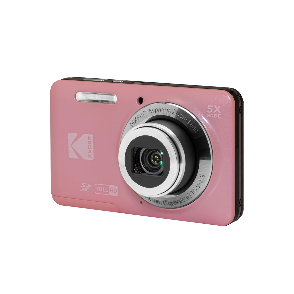 KODAK PIXPRO FZ55 Digital Camera, Pink, Silver Carry Case Bundle — image 1