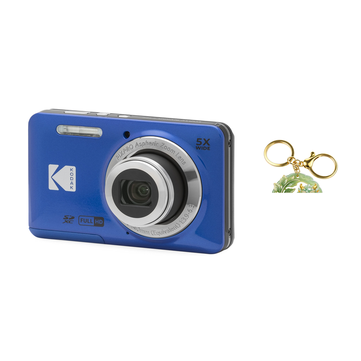KODAK PIXPRO FZ55 Digital Camera, Blue, Camera Charm 315 Bundle - image 1