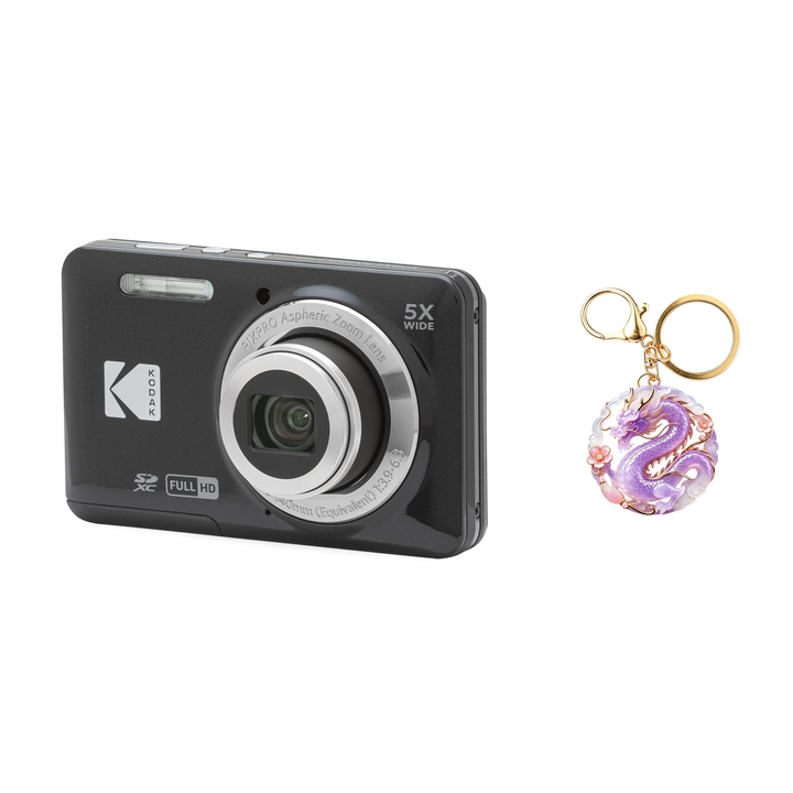 KODAK PIXPRO FZ55 Digital Camera, Black, Camera Charm 322 Bundle - image 1