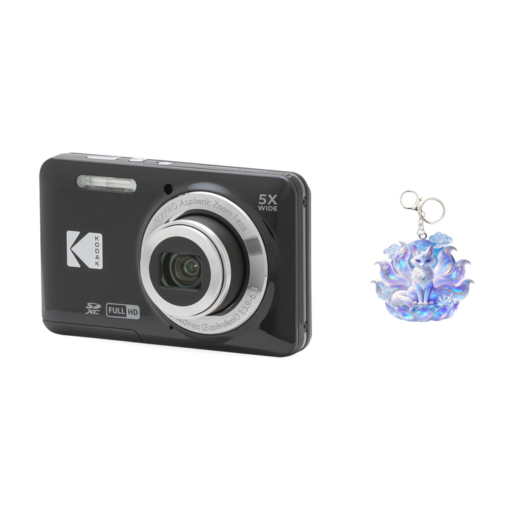 KODAK PIXPRO FZ55 Digital Camera, Black, Camera Charm 343 Bundle - image 1