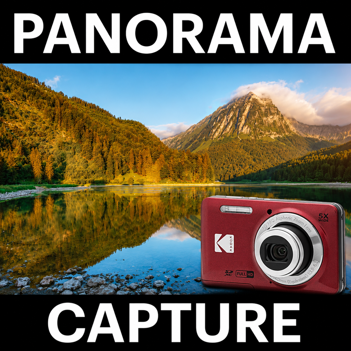 KODAK PIXPRO FZ55 Digital Camera, Red, Camera Charm 333 Bundle - image 7