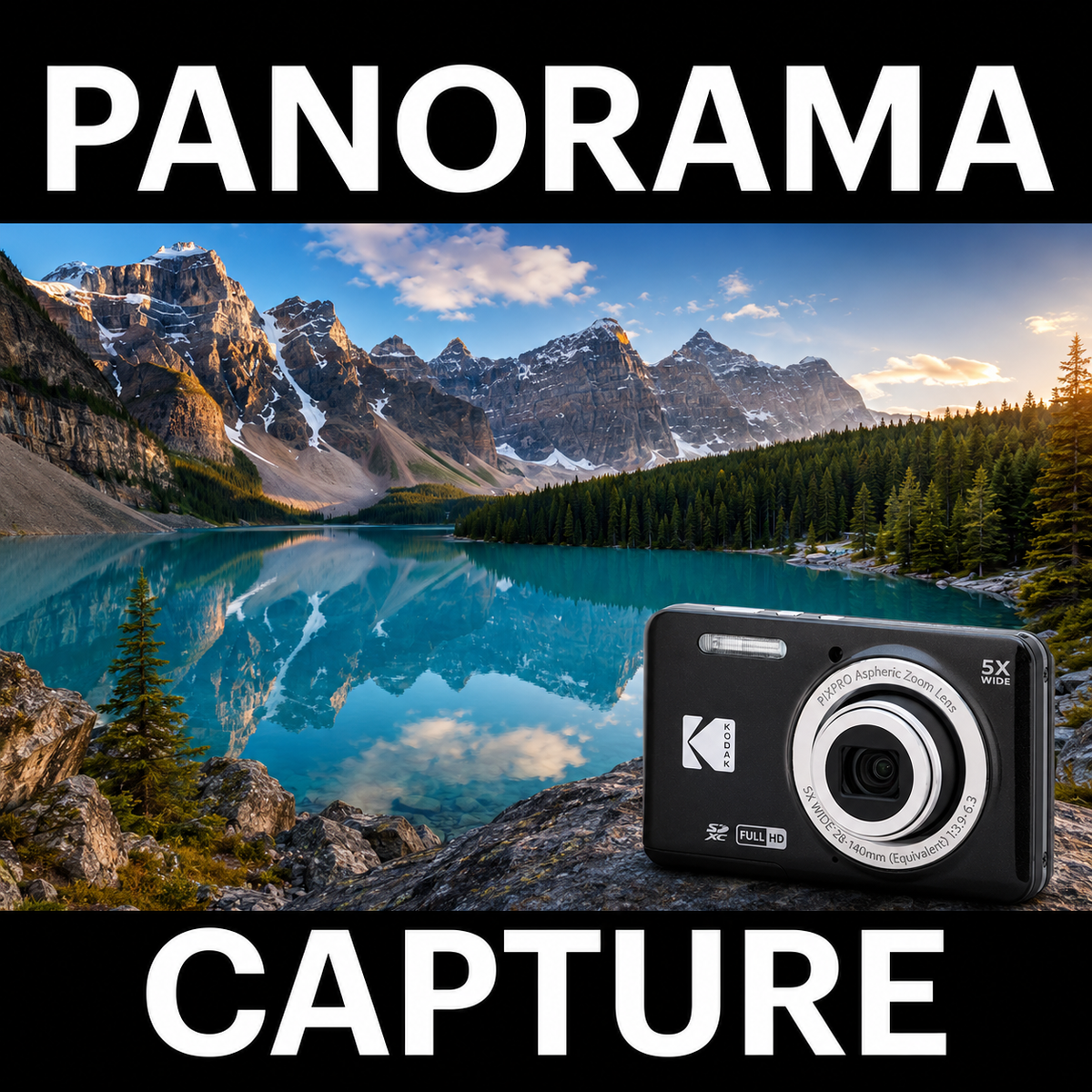 KODAK PIXPRO FZ55 Digital Camera, Black, Ivory Strap Carry Case Bundle - image 7