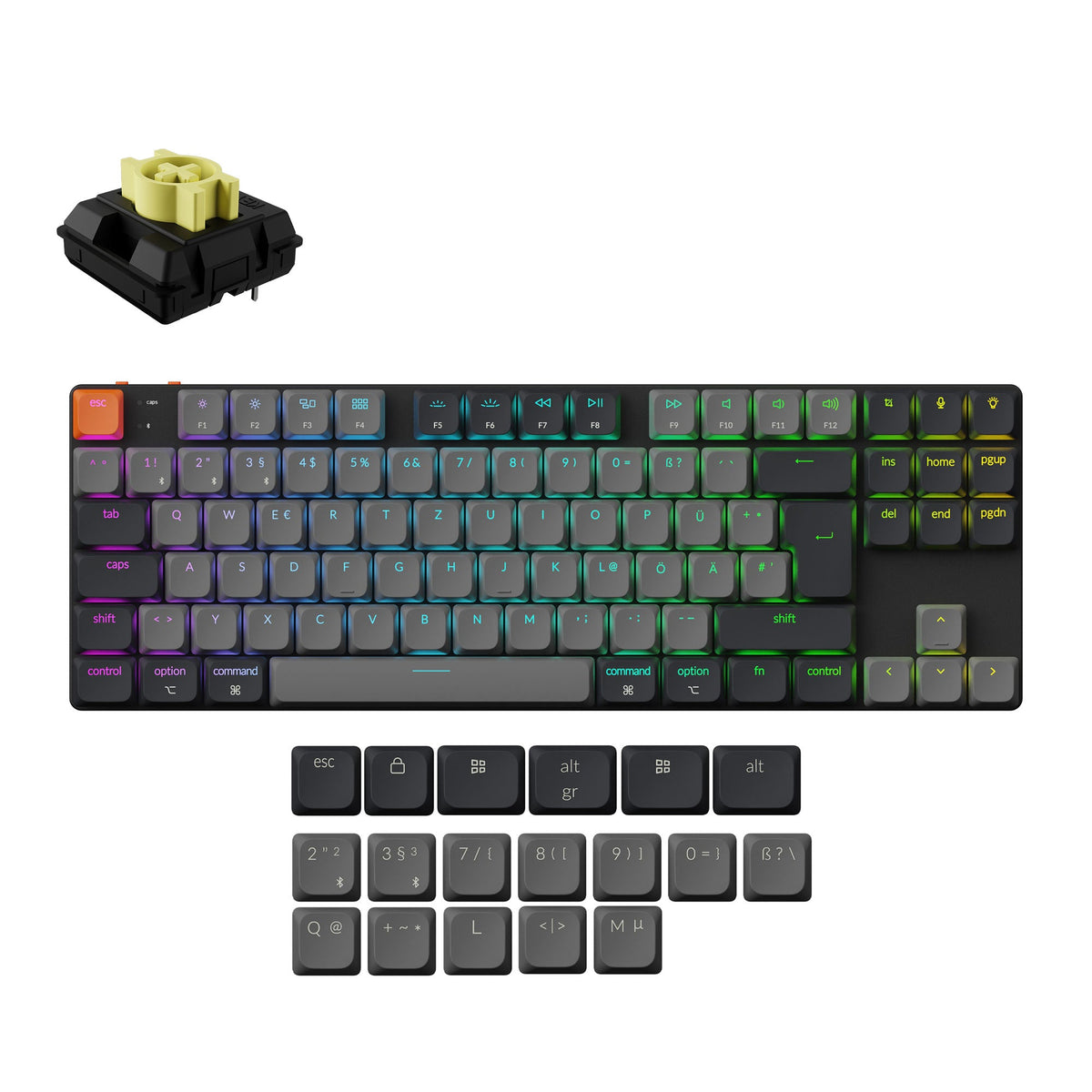 Keychron K1 QMK Wireless Mechanical Keyboard (ISO Layout) - Version 6 - image 5