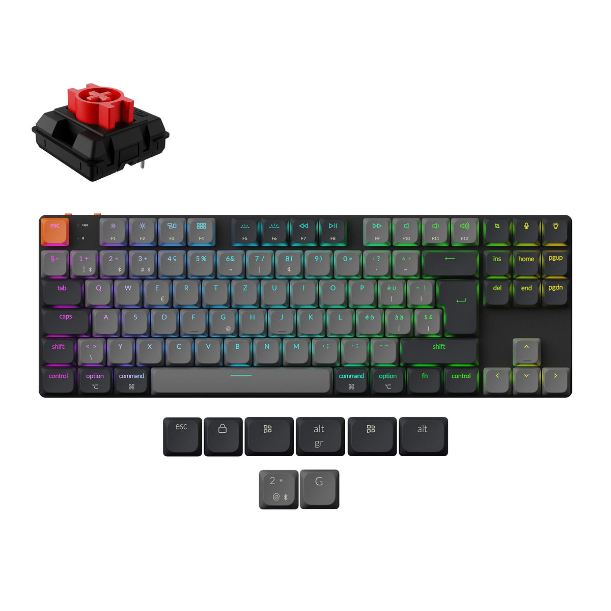 Keychron K1 QMK Wireless Mechanical Keyboard (ISO Layout) - Version 6 - image 6