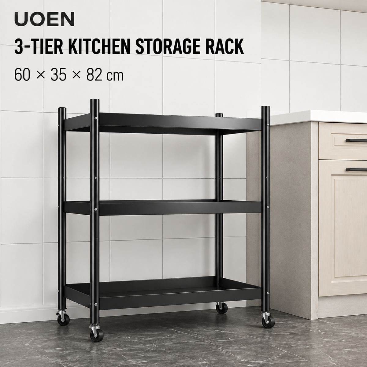UOEN 3-tier kitchen storage rack